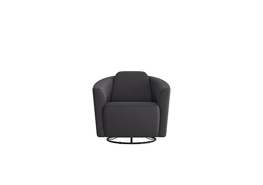 Nicoletti - Ketty Fabric Swivel Chair - Grey