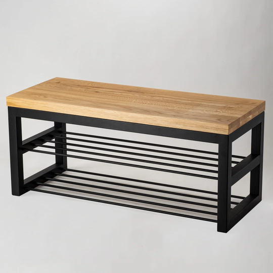 Pawel Wood Storage Bench