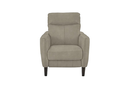 Compact Collection Petit Fabric Power Recliner Armchair - Beige