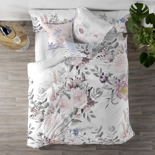 Kobe Multicolour Cotton 150 TC Traditional Duvet Cover Set