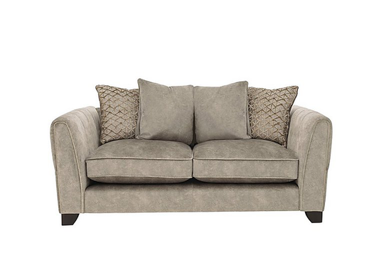 Ariana 2 Seater Fabric Pillow Back Sofa - Beige