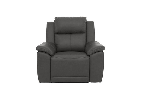 Utah Leather Chair - Grey