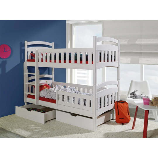 Deeanna Solid Wood Standard Bunk Bed with Drawers