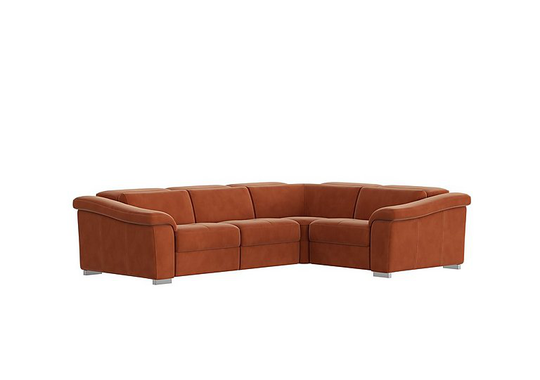 Nicoletti - Galileo Fabric Corner Sofa - Orange