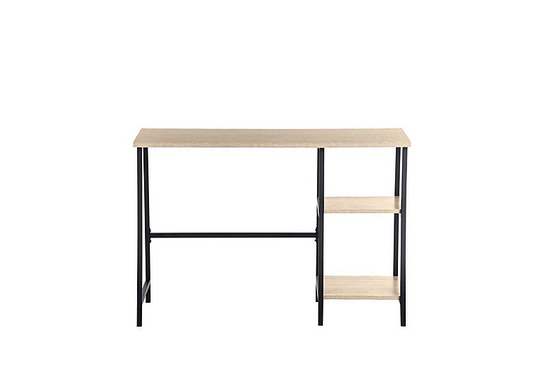 Asher Single Pedestal Desk - Beige