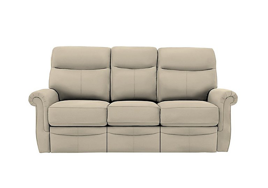 G Plan - Avon 3 Seater Leather Power Recliner Sofa - Beige