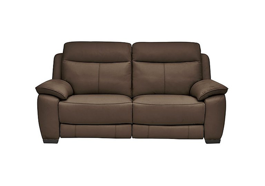 Starlight Express 2 Seater Leather Recliner Sofa - Brown- World of Leather