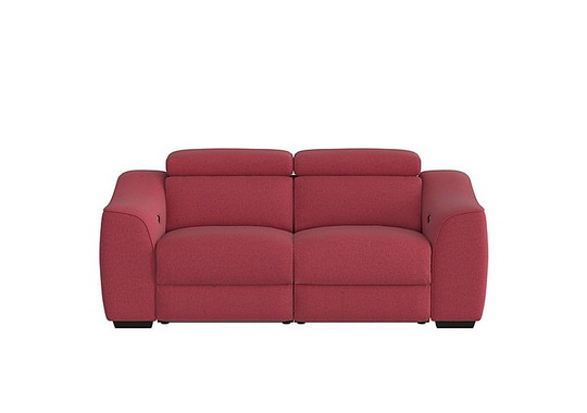 Elixir 2 Seater Fabric Manual Recliner Sofa - Red