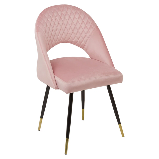 Marilyn Dining Chairs - Set Of 2 - Grey Velvet