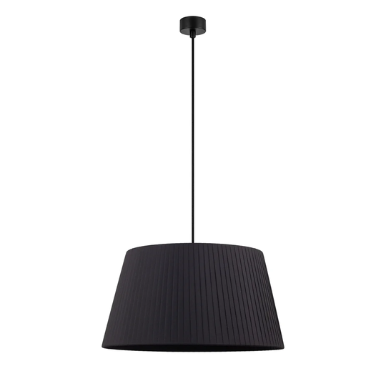 Kami 1 -Light Cone Pendant with Wrought Iron Accents