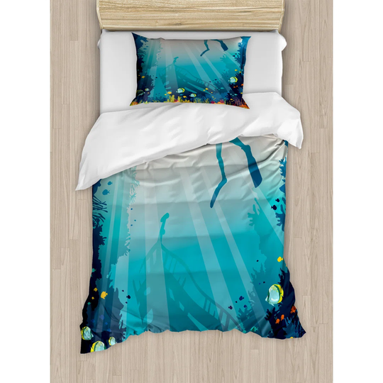 Adriao 100% Polyester Duvet Cover Set