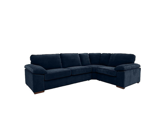 Home Small Fabric Corner Sofa - Blue