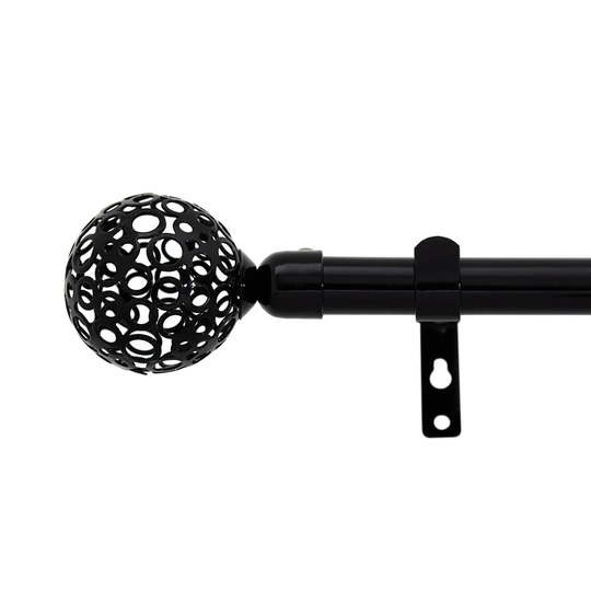 Edsall Double Curtain Pole and Hardware Set