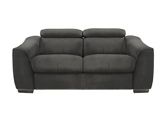 Elixir 2 Seater Fabric Manual Recliner Sofa - Grey