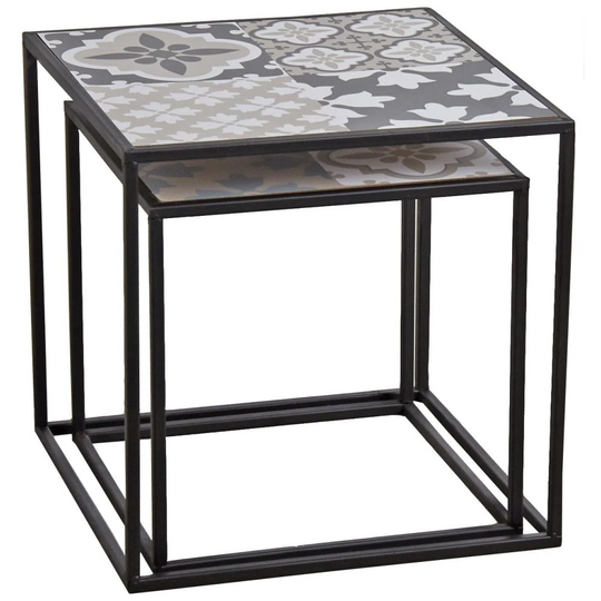 Ayokunle Block End Table Built-In Outlets