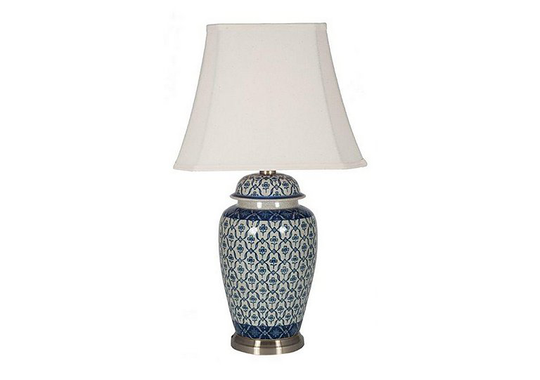 Porcelain Ginger Jar Table Lamp - Pattern