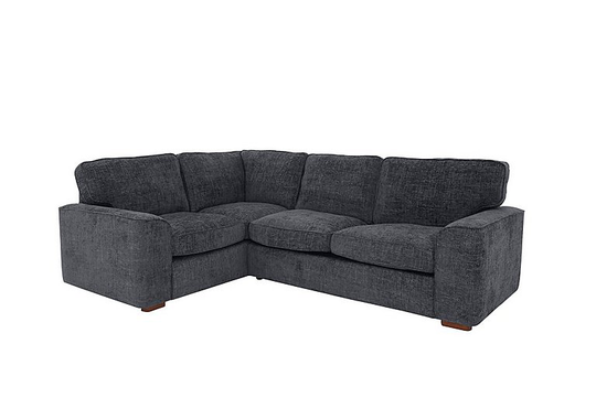 Emilia Small Fabric Corner Sofa Bed - Blue