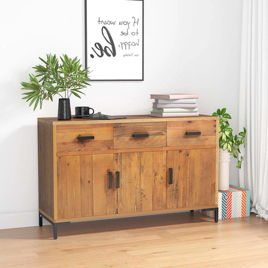 Learco 110 Cm Wide 3 Drawer Sideboard