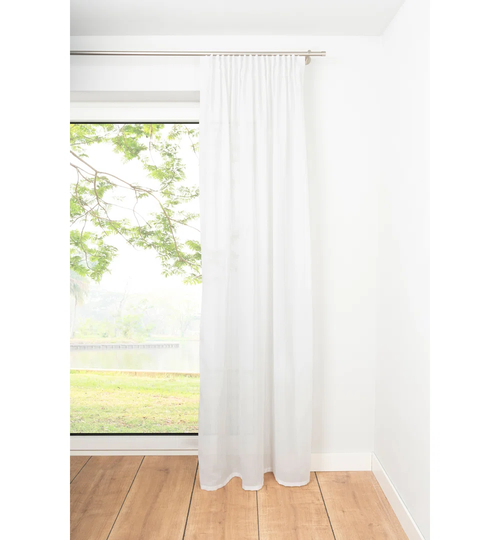 Rhombic Tab Top Semi Sheer Single Curtain