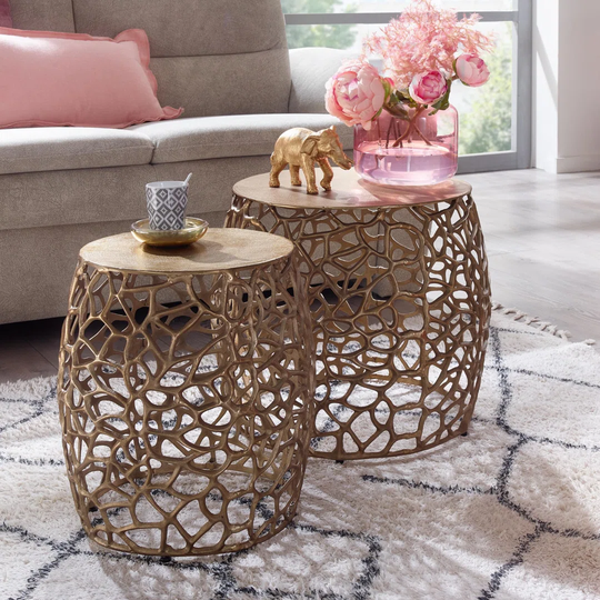 Hetre 2 Piece End Table Set