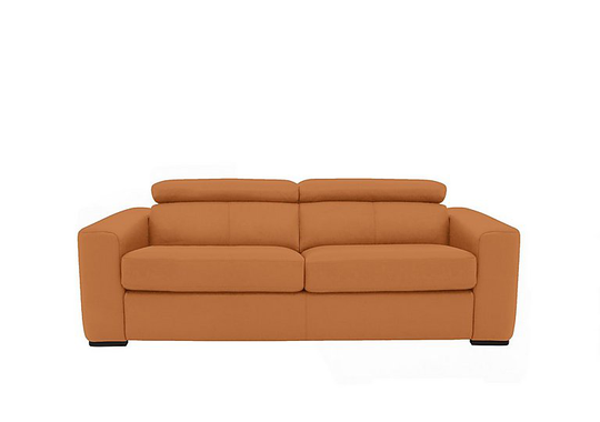 Infinity 3 Seater Leather Sofa Bed - Yellow- World of Leather