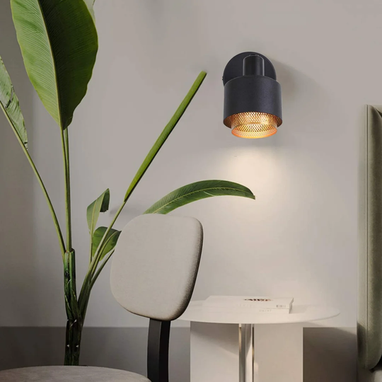Ironton 1 - Light Black Wall Spotlight