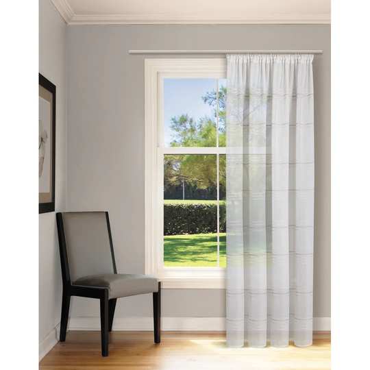 Dealba Pencil Pleat Semi Sheer Curtain