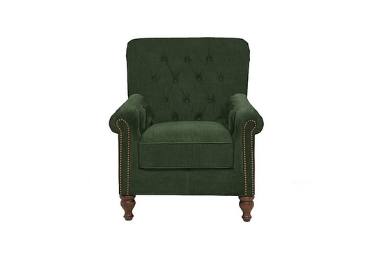 Alexander and James - Lincoln Fabric Reading Chair - Green