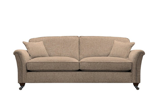 Parker Knoll - Devonshire Grand Classic Back Fabric Sofa - Brown