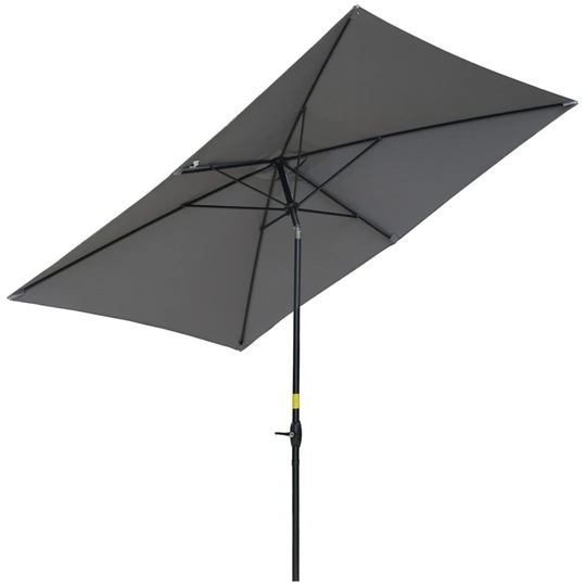 Agurtzane 3m x 2m Rectangular Traditional Parasol