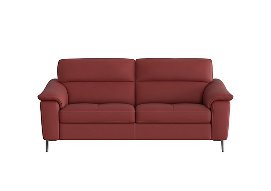 Nicoletti - Maldini 3 Seater Leather Sofa - Red