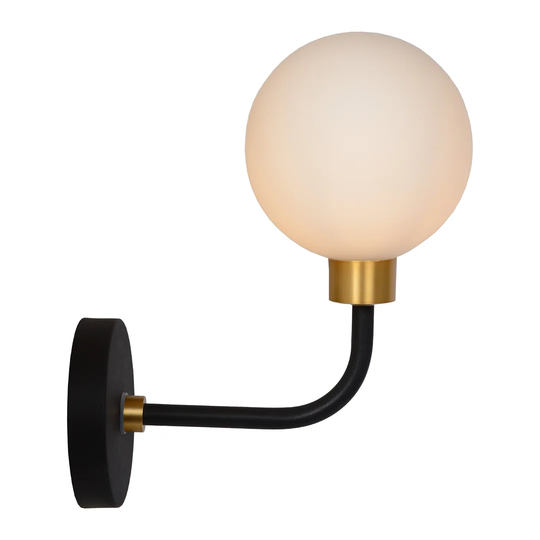 Berend 1-Light Dimmable Black Wall Light