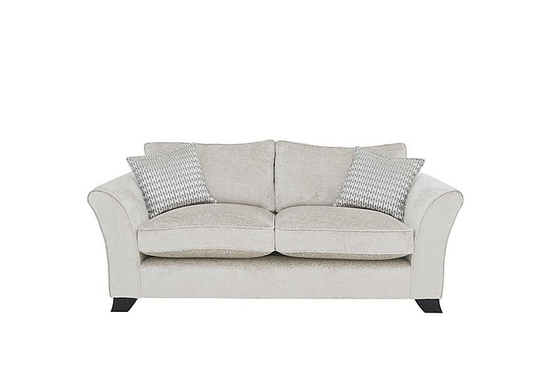 Sasha 3 Seater Classic Back Sofa - Natural