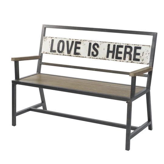 Cannes Metal Traditional Bench