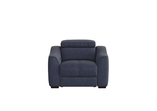 Elixir Fabric Power Recliner Armchair - Blue