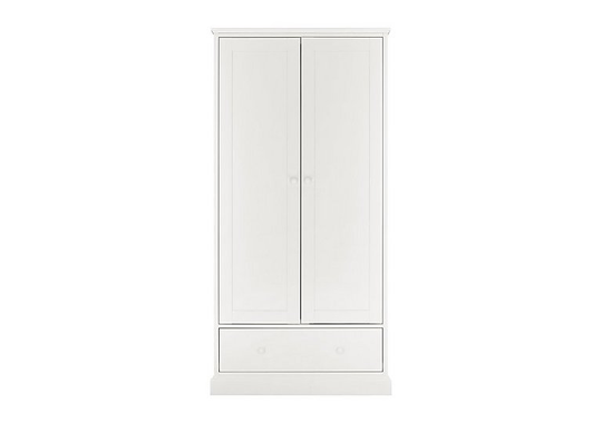 Faye Double Wardrobe - White