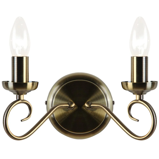 Flomaton 2-Light Candle Wall Light