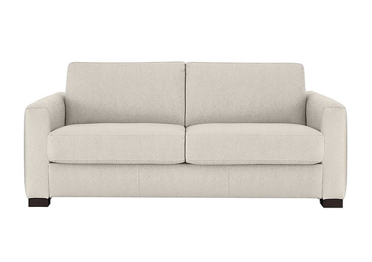 Nicoletti - Alcova 3 Seater Fabric Sofa with Box Arms - Beige