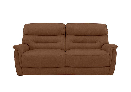 Chicago 3 Seater Fabric Sofa - Brown