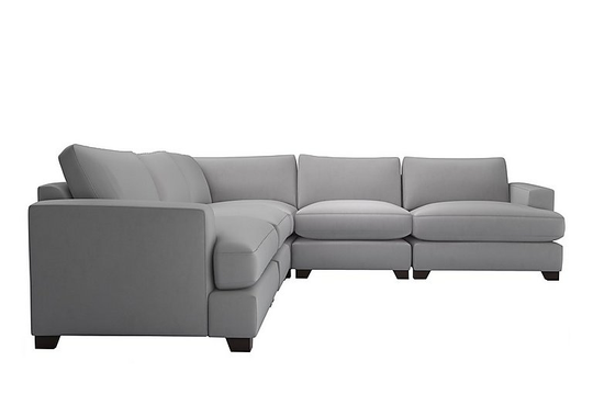 The Lounge Co. - Lorrie Large Fabric Corner Sofa - Grey