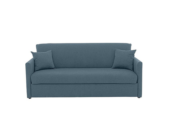 Versatile 3 Seater Fabric Sofa Bed with Slim Arms