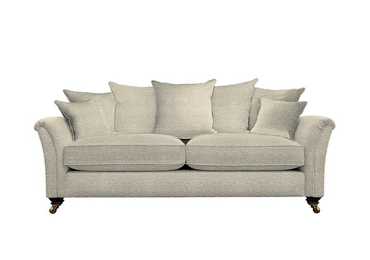 Parker Knoll - Devonshire Grand Pillow Back Fabric Sofa - Natural
