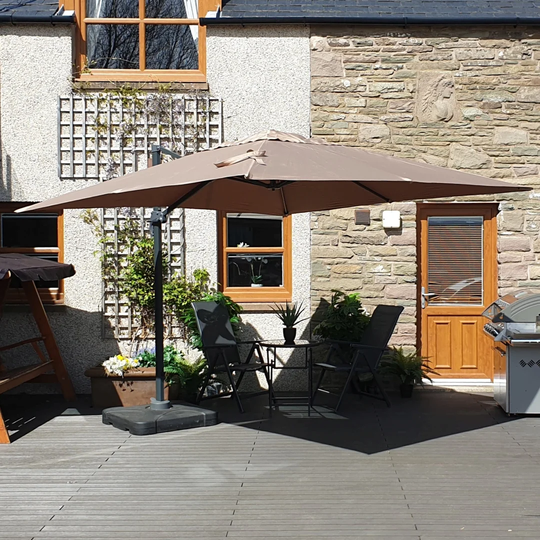 Jenifer 3m Square Cantilever Parasol