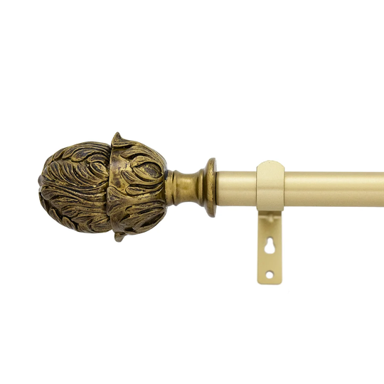 Nyora Double Curtain Pole and Hardware Set