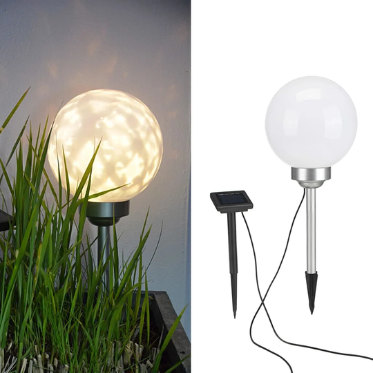 Hi Solar LED Rotating Garden Ball Light 20cm