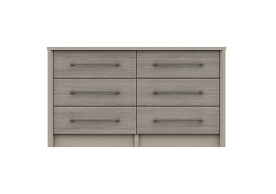 London Bedrooms - Paddington 6 Drawer Wide Chest - Grey