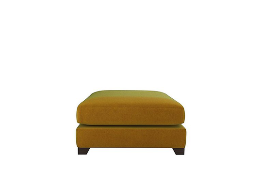 The Lounge Co. - Lorrie Fabric Footstool - Yellow