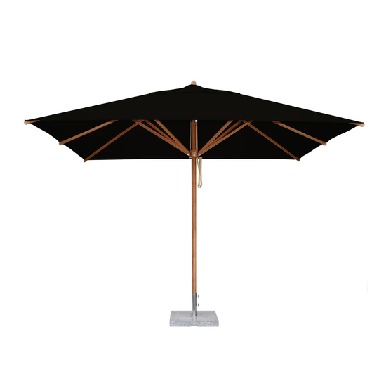 Yadira 3m x 2m Rectangular Traditional Parasol