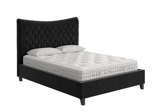 Jessie Ottoman Bed Frame - Double - Black