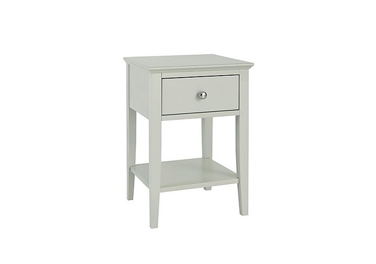 Faye 1 Drawer Bedside Table - Grey